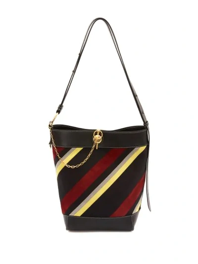 Shop Jw Anderson Diagonal Paneled Keyts Tote In Black