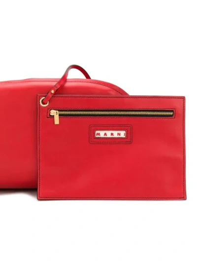 Shop Marni Oversized Clutch - Red