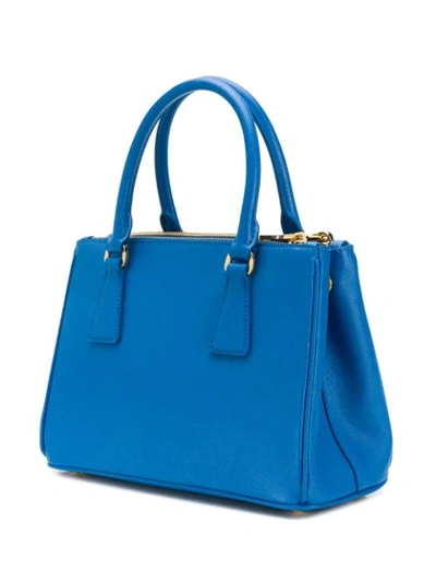 Shop Prada Galleria Tote Bag In Blue
