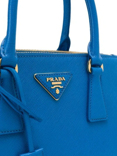 Shop Prada Galleria Tote Bag In Blue