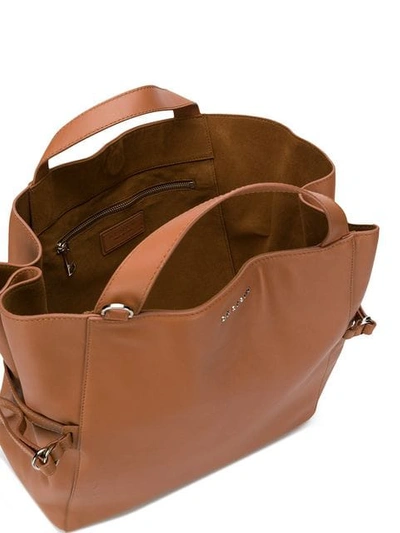 Shop Orciani Lotus Tote - Brown