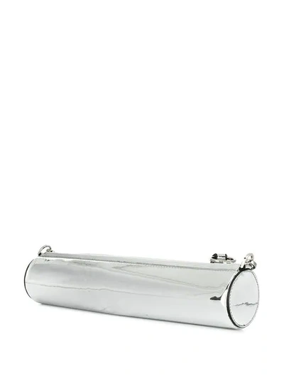 Shop Off-white Cylindrical Shoulder Bag - Silver