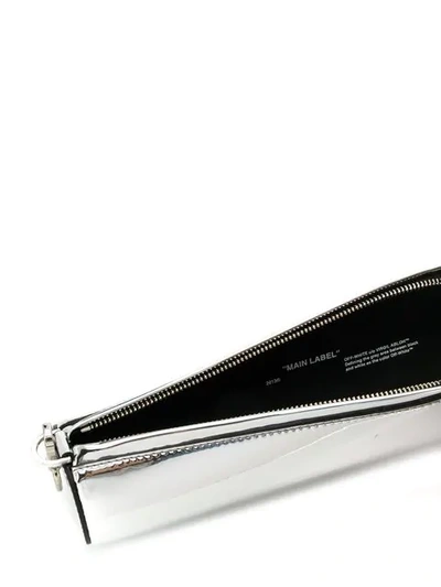 Shop Off-white Cylindrical Shoulder Bag - Silver