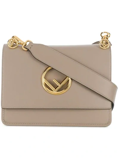 Fendi kan i outlet mini leather shoulder bag