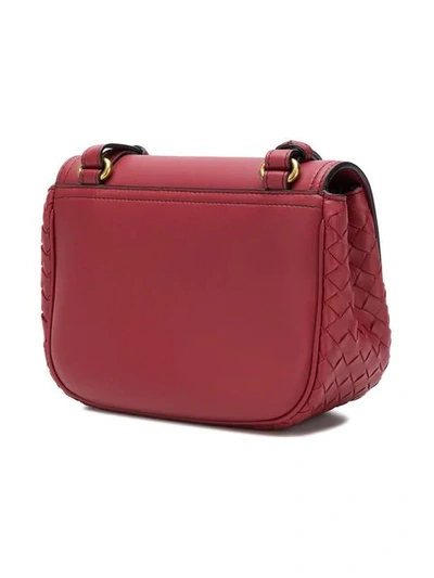 Shop Bottega Veneta Bv Luna Crossbody Bag In Red