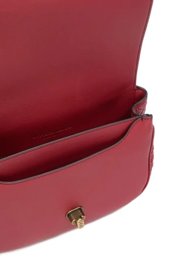 Shop Bottega Veneta Bv Luna Crossbody Bag In Red