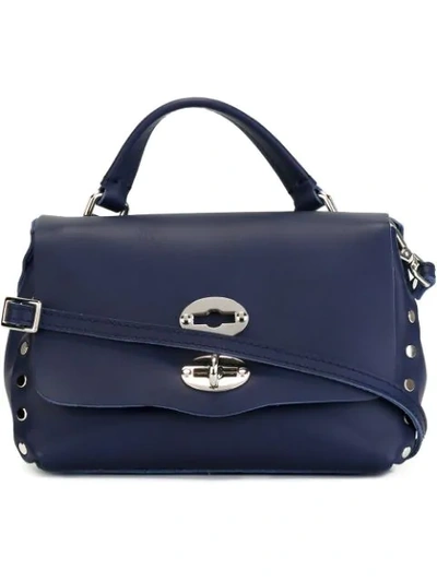 Shop Zanellato Small Postina Crossbody Bag - Blue