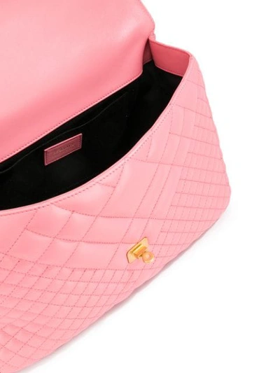 VERSACE ICON绗缝单肩包 - 粉色