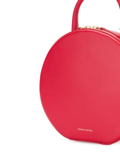 Shop Mansur Gavriel Circle Crossbody Bag In Red