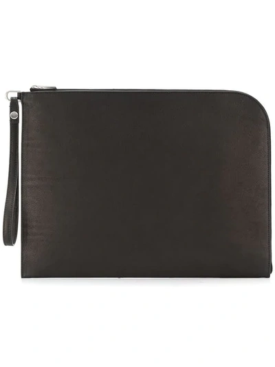 Shop Rick Owens Zipped Clutch In Black