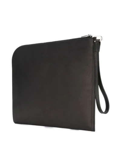 Shop Rick Owens Zipped Clutch In Black