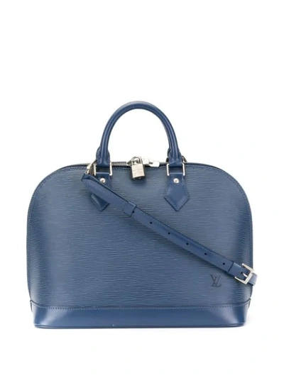 Pre-owned Louis Vuitton Alma Myrtilles Epi In Blue