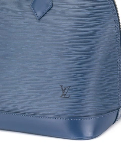 Pre-owned Louis Vuitton Alma Myrtilles Epi In Blue