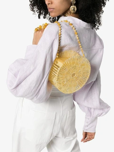 Shop Cult Gaia Luna Cross-body Bag In Yellow