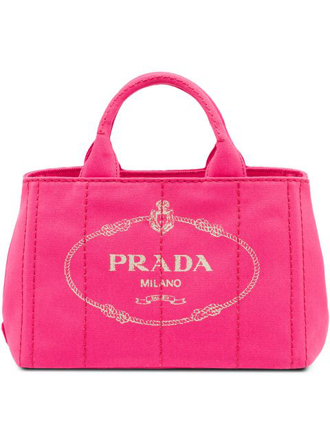 prada fabric printed tote
