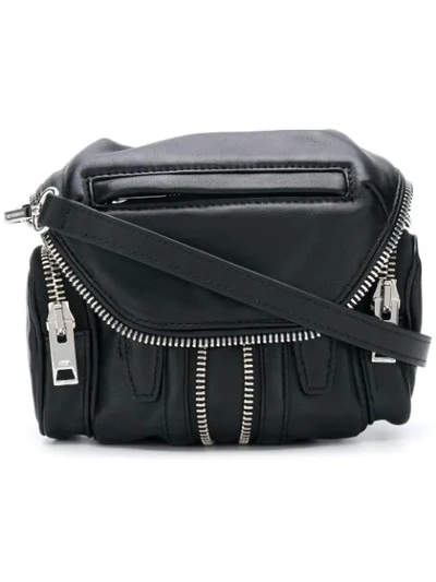 Shop Alexander Wang Micro Marti Shoulder Bag In Black