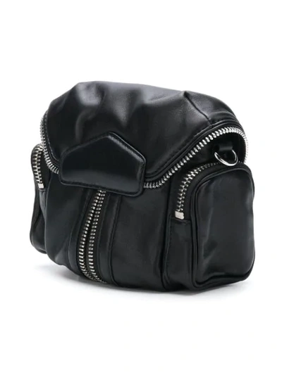 Shop Alexander Wang Micro Marti Shoulder Bag In Black