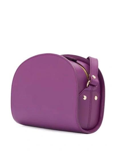 Shop A.p.c. Engraved Logo Clutch Bag In Purple