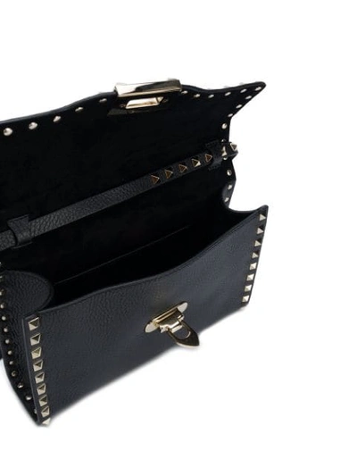 Shop Valentino Rockstud Crossbody Bag In Black