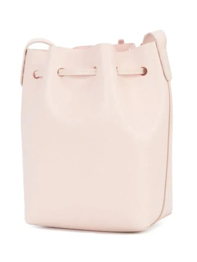 Shop Mansur Gavriel Mini Bucket Bag In Pink