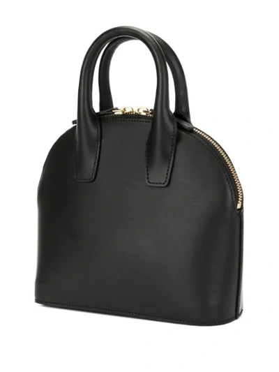 Shop Mansur Gavriel Mini Top Handle Bag In Black