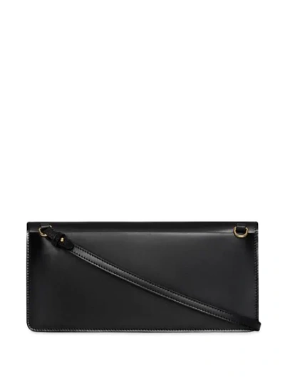 Shop Burberry Horseferry Print Leather Bag With Detachable Strap In Black