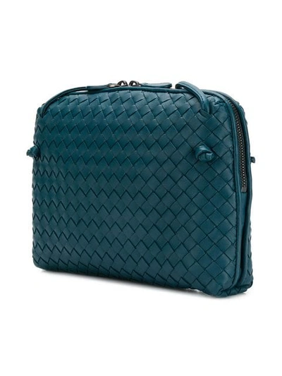 Shop Bottega Veneta Nodini Messenger Bag In Brighton Blue