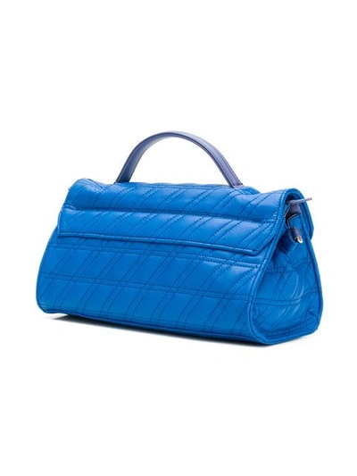 Shop Zanellato Quilted Tote Bag In Blue