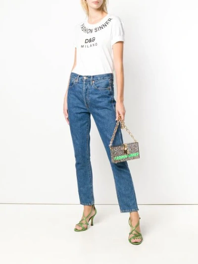 Shop Dolce & Gabbana Box Fashion Sinner Bag In Multicolour