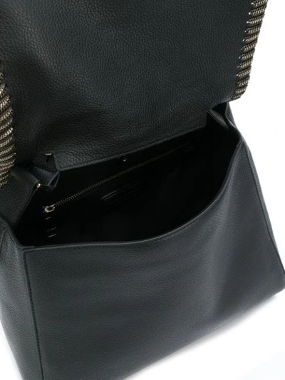 Shop Orciani Handtasche Mit Zierkette In Black