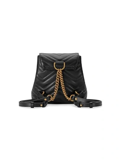 Shop Gucci 'gg Marmont' Rucksack In Black