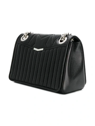 Shop Jimmy Choo Small Helia Shoulder Bag In Black