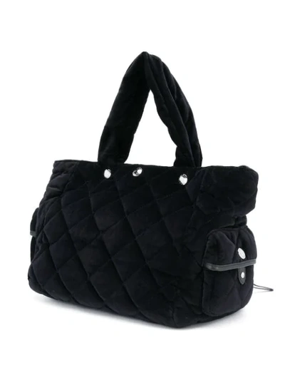 Shop Sonia Rykiel Quilted Tote Bag - Black