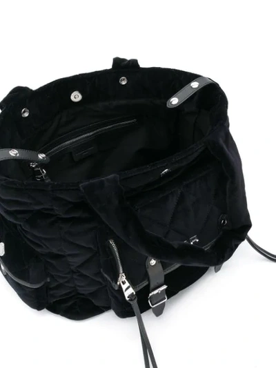 Shop Sonia Rykiel Quilted Tote Bag - Black