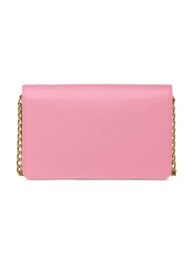 Shop Prada Saffiano Leather Shoulder Bag In Pink