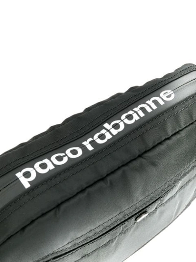 Shop Paco Rabanne Logo Print Crossbody Bag - Black