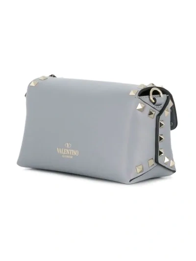 Shop Valentino Garavani Rockstud Shoulder Bag - Blue