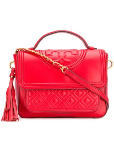 Shop Tory Burch Fleming Tote Bag In Red