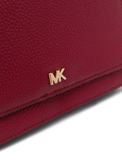Shop Michael Michael Kors Logo Crossbody Bag In Red