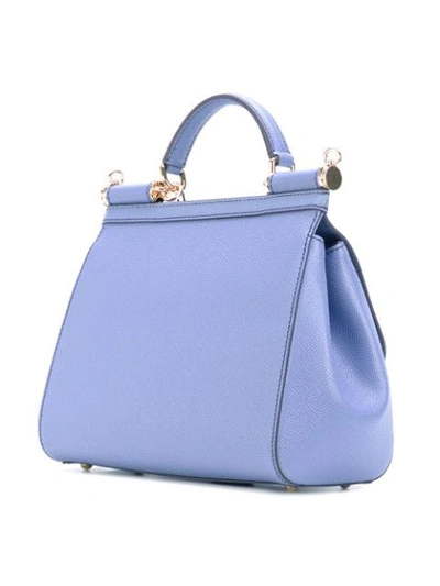 Shop Dolce & Gabbana Medium Sicily Shoulder Bag In Purple
