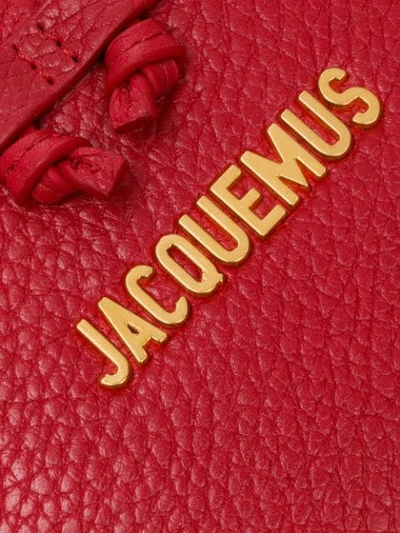 Shop Jacquemus Logo Coin Purse - Farfetch In Red