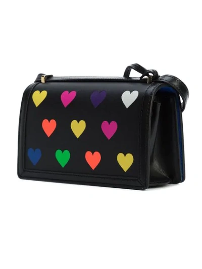 Shop Loewe Small Hearts Barcelona Bag - Black