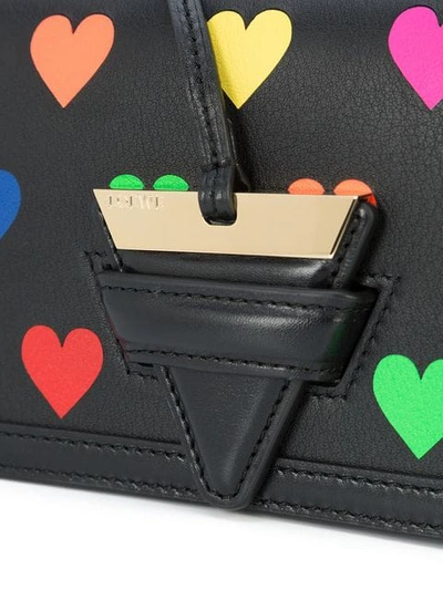 Shop Loewe Small Hearts Barcelona Bag - Black