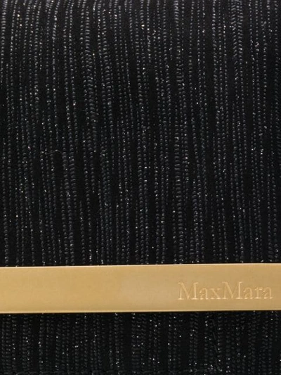 Shop Max Mara Glittery Clutch Bag In Black