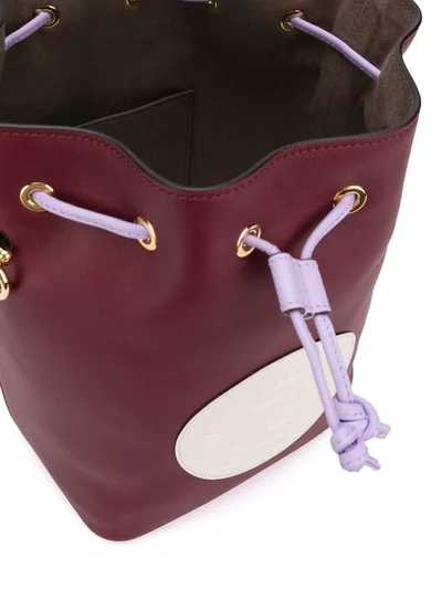 Shop Fendi Mon Tresor Bucket Bag In Purple