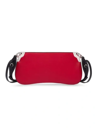 Shop Prada Sidonie Leather Shoulder Bag In Red