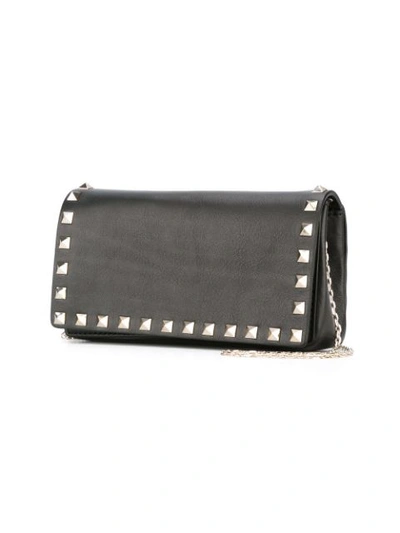 Shop Valentino Garavani Rockstud Crossbody Bag In 0no Black