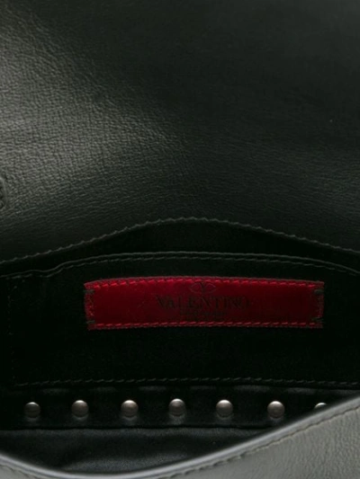 Shop Valentino Garavani Rockstud Crossbody Bag In 0no Black