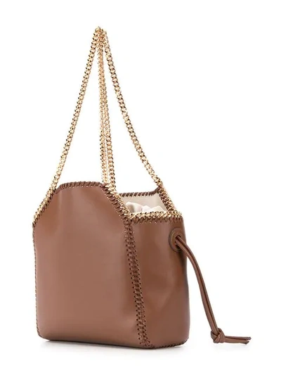 Shop Stella Mccartney Falabella Tote Bag In Brown