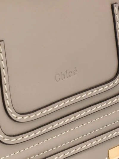 Shop Chloé 'marcie' Schultertasche In Grey